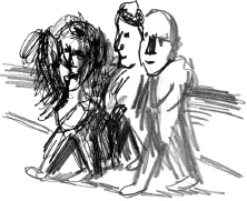 С птицей на голове