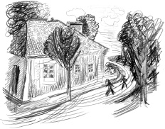 С птицей на голове