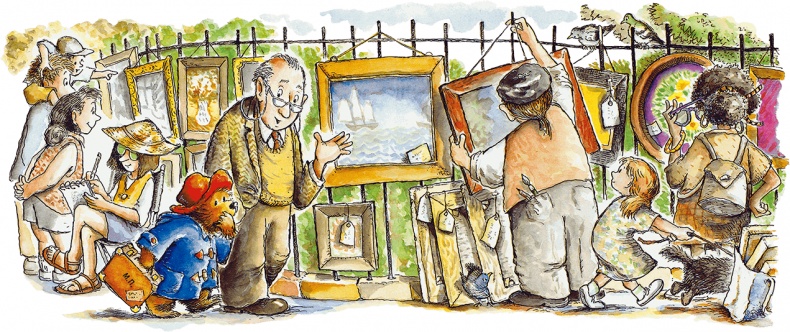 Медвежонок Паддингтон рисует Медвежонок Паддингтон рисует