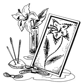 Вышивка по бумаге Вышивка по бумаге