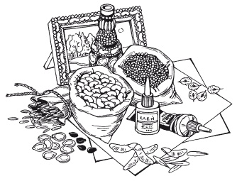 Мозаика из крупы и семян Мозаика из крупы и семян