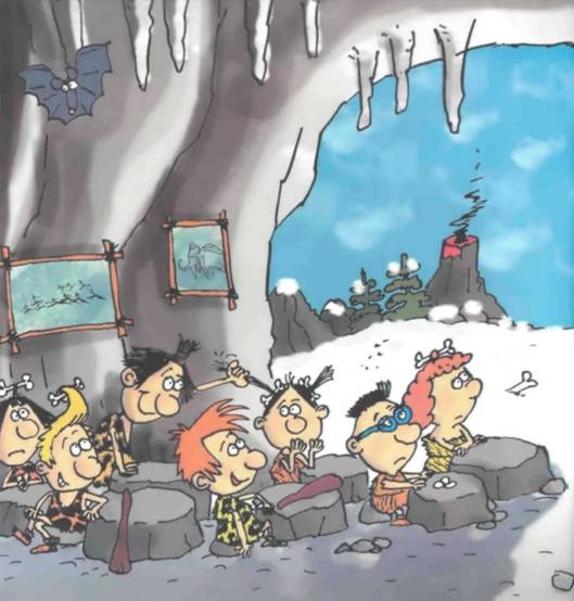 Неандертальский мальчик в школе и дома Неандертальский мальчик в школе и дома