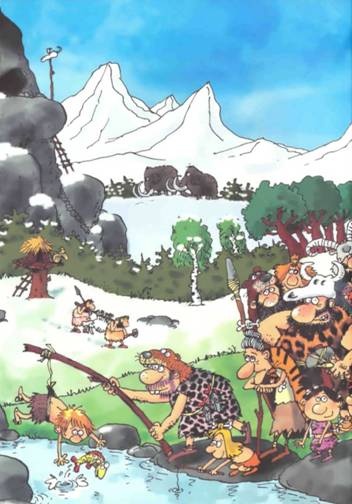 Неандертальский мальчик в школе и дома Неандертальский мальчик в школе и дома