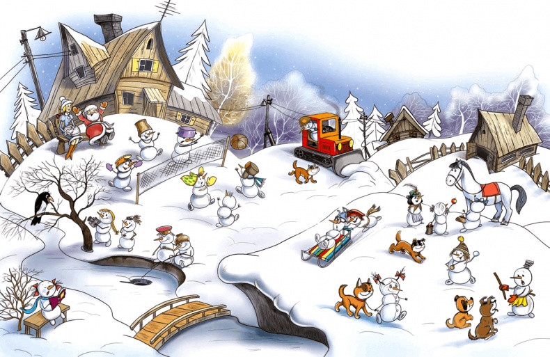 Школа снеговиков Школа снеговиков