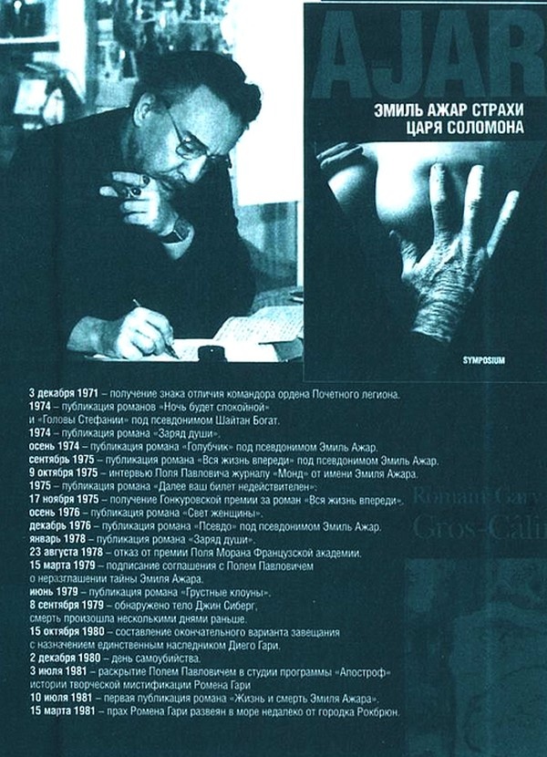 Ромен Гари, хамелеон