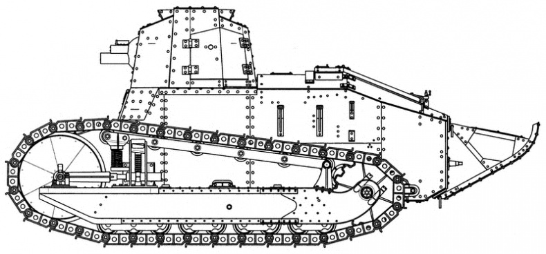 Танк №1 "Рено ФТ-17". Первый, легендарный