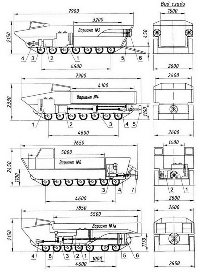Гусеничный плавающий транспортер К-61