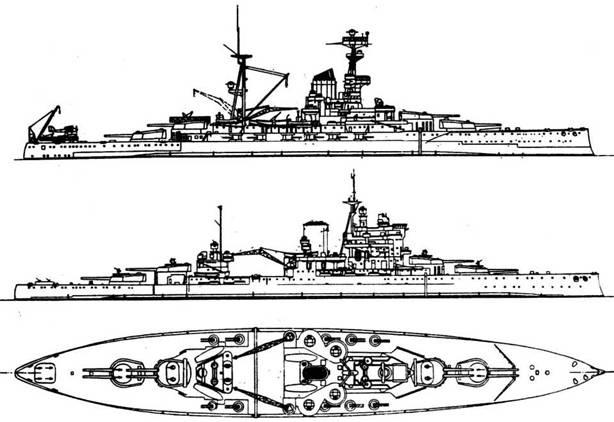 Линейные корабли ’’Дюнкерк” и ’’Страсбург”