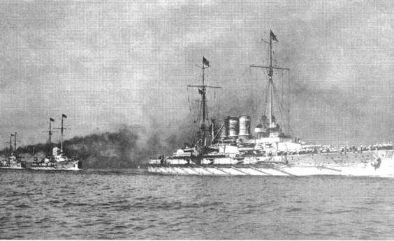 Линейные корабли “Гельголанд”, “Остфрисланд”, "Ольденбург" и "Тюринген" . 1907-1921 гг.