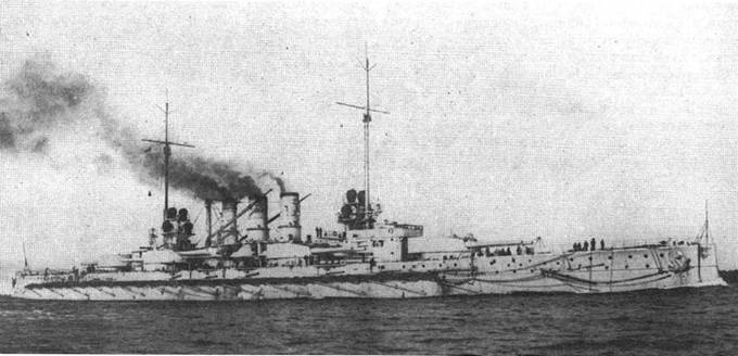 Линейные корабли “Гельголанд”, “Остфрисланд”, "Ольденбург" и "Тюринген" . 1907-1921 гг.