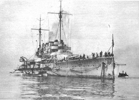 Линейные корабли “Гельголанд”, “Остфрисланд”, "Ольденбург" и "Тюринген" . 1907-1921 гг.