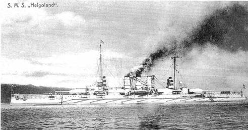 Линейные корабли “Гельголанд”, “Остфрисланд”, "Ольденбург" и "Тюринген" . 1907-1921 гг.