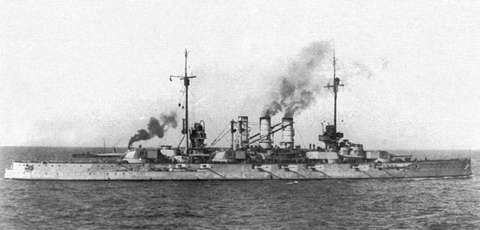 Линейные корабли “Гельголанд”, “Остфрисланд”, "Ольденбург" и "Тюринген" . 1907-1921 гг.