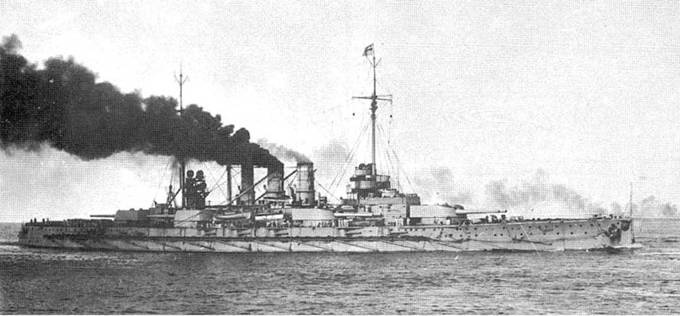 Линейные корабли “Гельголанд”, “Остфрисланд”, "Ольденбург" и "Тюринген" . 1907-1921 гг.