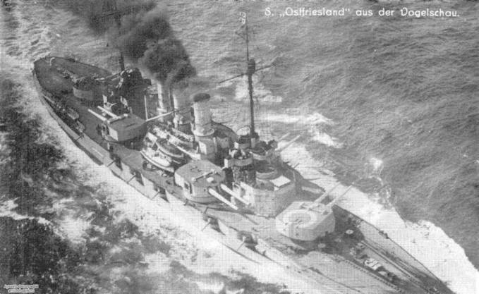 Линейные корабли “Гельголанд”, “Остфрисланд”, "Ольденбург" и "Тюринген" . 1907-1921 гг.