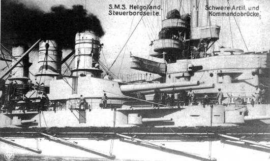 Линейные корабли “Гельголанд”, “Остфрисланд”, "Ольденбург" и "Тюринген" . 1907-1921 гг.