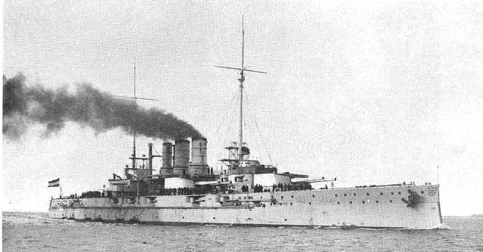 Линейные корабли “Гельголанд”, “Остфрисланд”, "Ольденбург" и "Тюринген" . 1907-1921 гг.