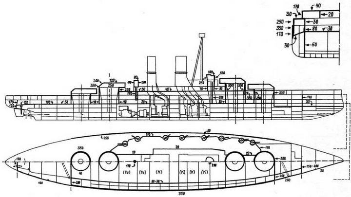 Линейные корабли типа "Баерн". Последние дредноуты империи кайзера Вильгельма II.