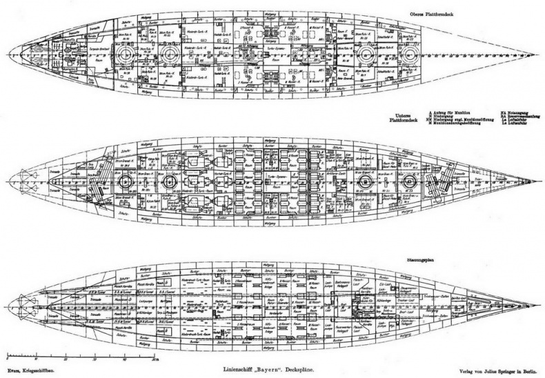 Линейные корабли типа "Баерн". Последние дредноуты империи кайзера Вильгельма II.