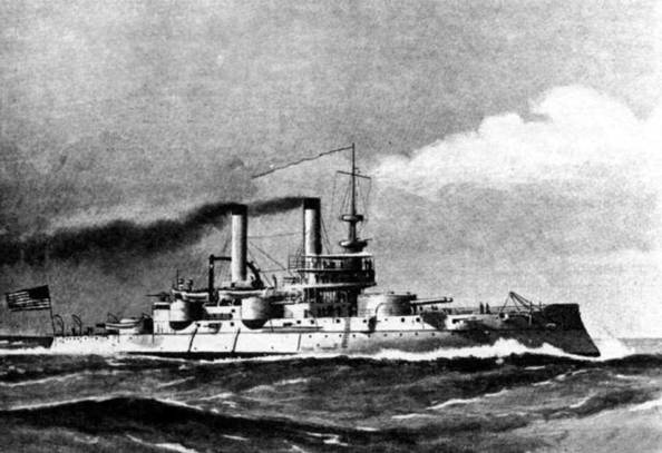 Броненосцы Соединенных Штатов Америки "Мэн", "Техас", "Индиана", "Массачусетс", "Орегон" и "Айова"