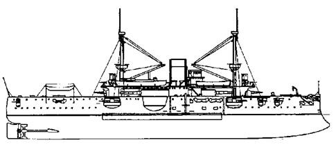 Броненосцы Соединенных Штатов Америки "Мэн", "Техас", "Индиана", "Массачусетс", "Орегон" и "Айова"