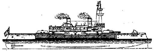 Броненосцы Соединенных Штатов Америки "Мэн", "Техас", "Индиана", "Массачусетс", "Орегон" и "Айова"