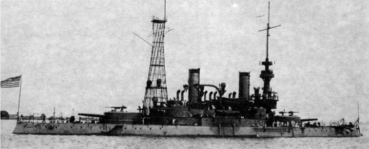 Броненосцы Соединенных Штатов Америки "Мэн", "Техас", "Индиана", "Массачусетс", "Орегон" и "Айова"