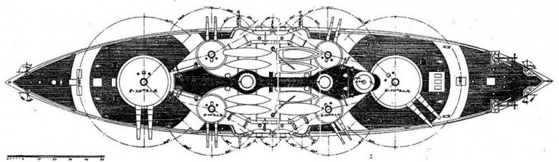 Броненосцы Соединенных Штатов Америки "Мэн", "Техас", "Индиана", "Массачусетс", "Орегон" и "Айова"