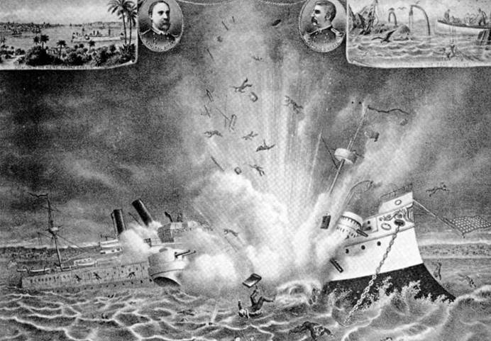 Броненосцы Соединенных Штатов Америки "Мэн", "Техас", "Индиана", "Массачусетс", "Орегон" и "Айова"