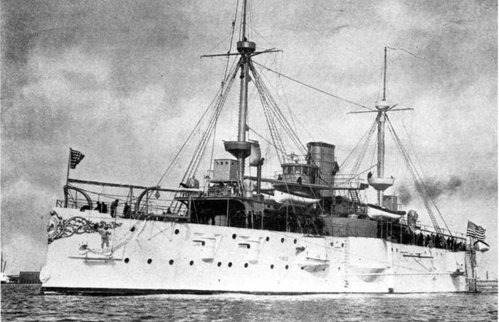 Броненосцы Соединенных Штатов Америки "Мэн", "Техас", "Индиана", "Массачусетс", "Орегон" и "Айова"