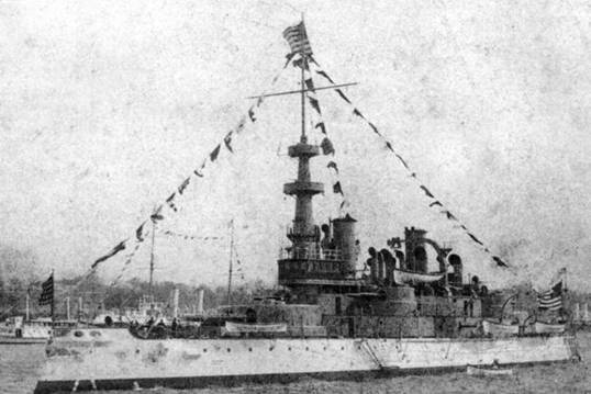 Броненосцы Соединенных Штатов Америки "Мэн", "Техас", "Индиана", "Массачусетс", "Орегон" и "Айова"