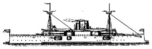 Броненосцы Соединенных Штатов Америки "Мэн", "Техас", "Индиана", "Массачусетс", "Орегон" и "Айова"