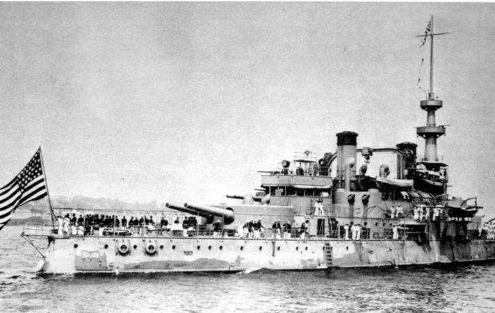 Броненосцы Соединенных Штатов Америки "Мэн", "Техас", "Индиана", "Массачусетс", "Орегон" и "Айова"