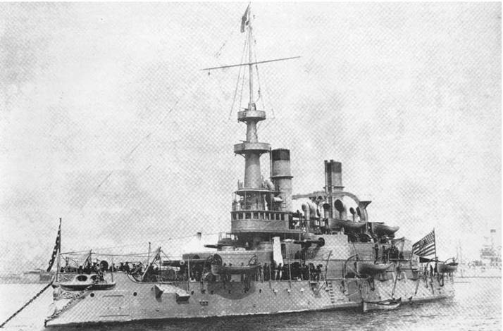 Броненосцы Соединенных Штатов Америки "Мэн", "Техас", "Индиана", "Массачусетс", "Орегон" и "Айова"