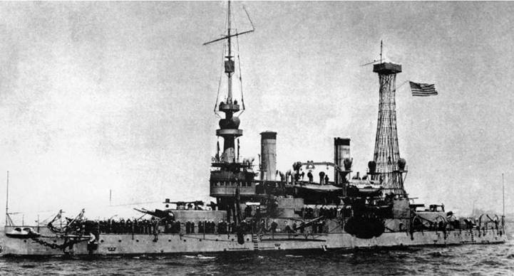 Броненосцы Соединенных Штатов Америки "Мэн", "Техас", "Индиана", "Массачусетс", "Орегон" и "Айова"